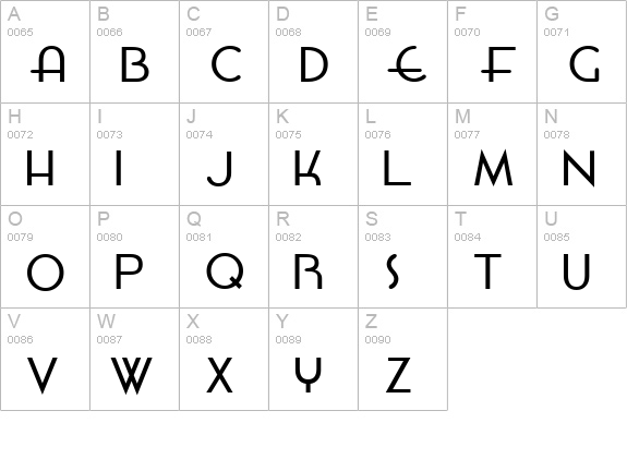 Hamburger Sandwitch uppercase A-Z preview