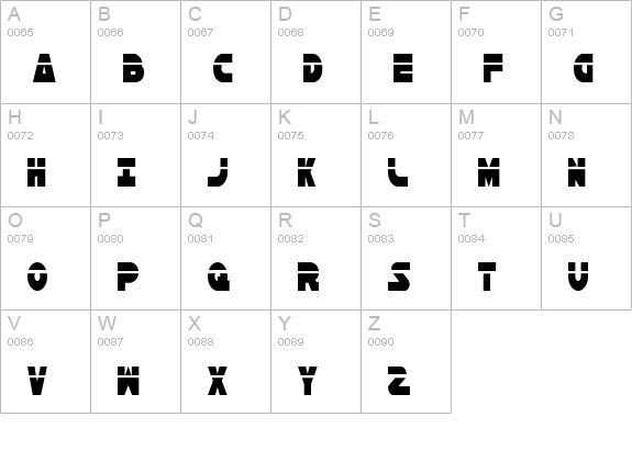 Han Solo Condensed Laser uppercase A-Z preview
