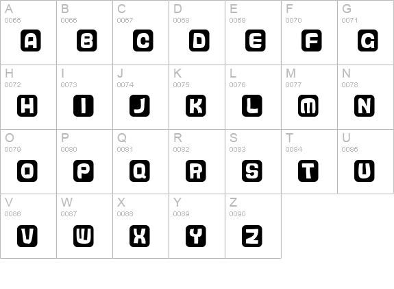 hanko uppercase A-Z preview