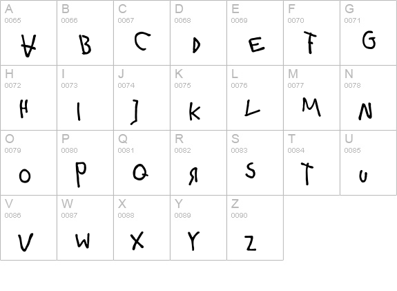 HanselEF-Alternates uppercase A-Z preview