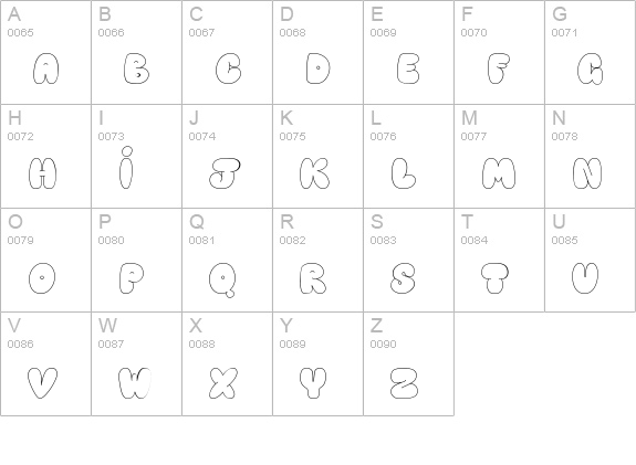 Happy brown cat uppercase A-Z preview