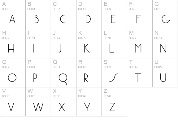 Harpers uppercase A-Z preview