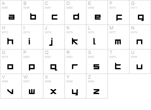 Harrier Bold uppercase A-Z preview