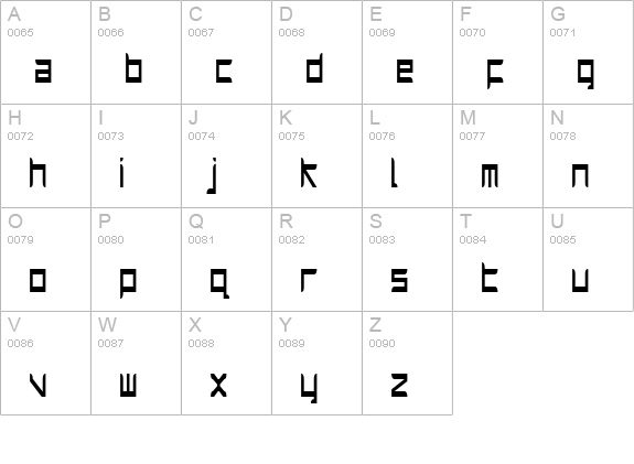 Harrier Condensed uppercase A-Z preview