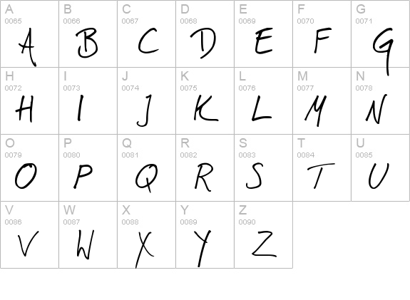harrison uppercase A-Z preview