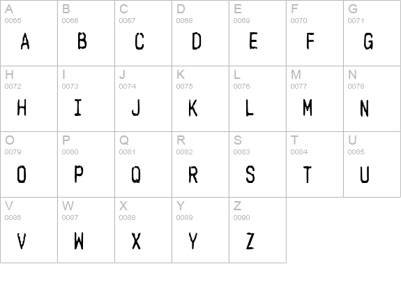 Harsh language uppercase A-Z preview