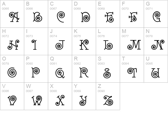 Hasta La Pasta NF uppercase A-Z preview