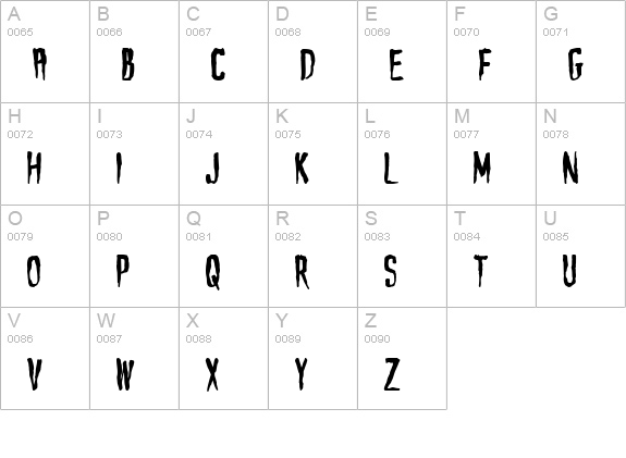 Haunt AOE uppercase A-Z preview