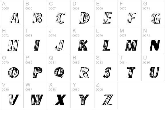 Haven uppercase A-Z preview