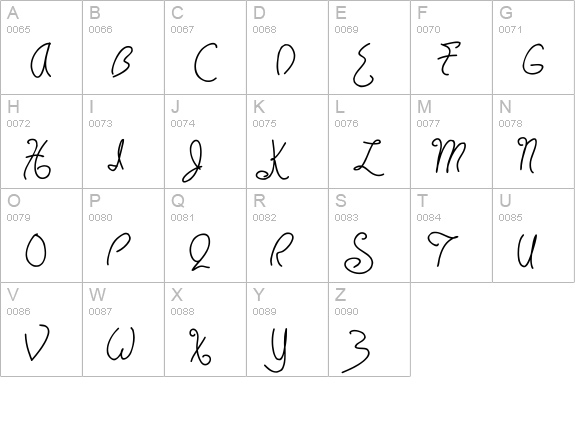 HavingWrit Bold uppercase A-Z preview