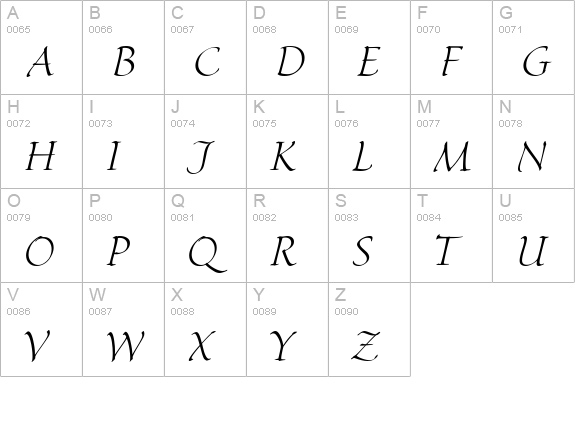 HavixHmk uppercase A-Z preview