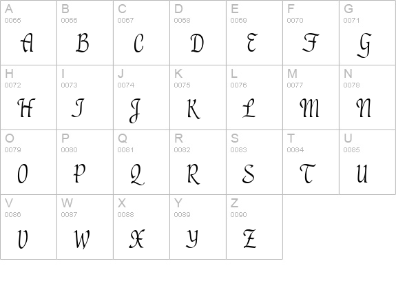 Hayden-Regular uppercase A-Z preview