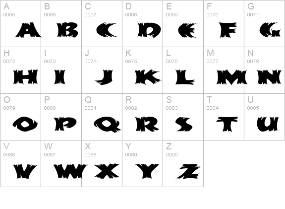 HayStackMF Wide uppercase A-Z preview