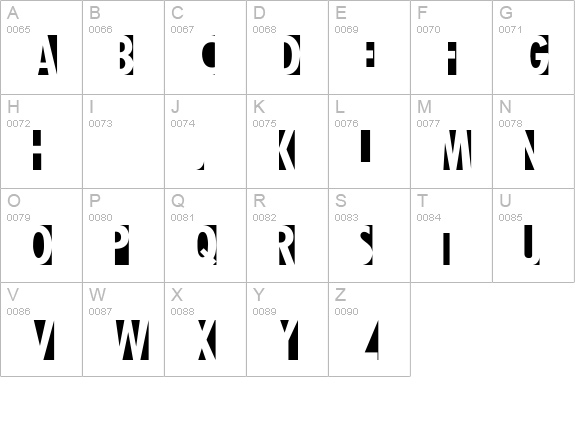 Healthy Alternative uppercase A-Z preview