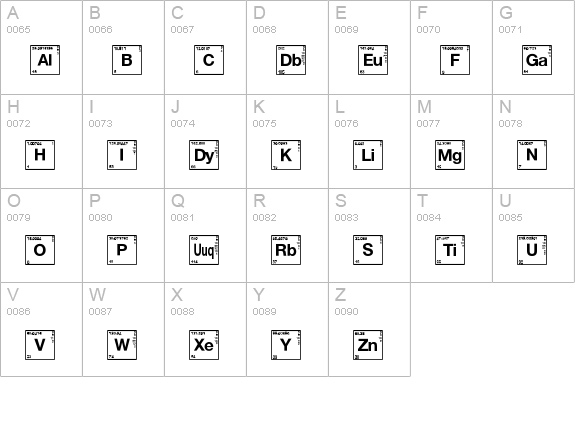 Heart Breaking Bad uppercase A-Z preview