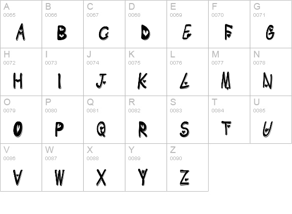 heart emboss uppercase A-Z preview