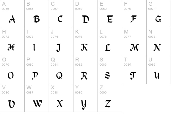 Heidelbe-Light uppercase A-Z preview