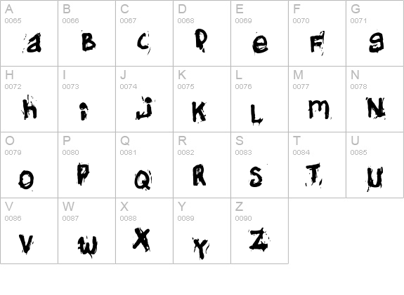 Helifonter uppercase A-Z preview