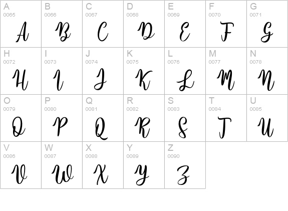 hello Hamburg uppercase A-Z preview