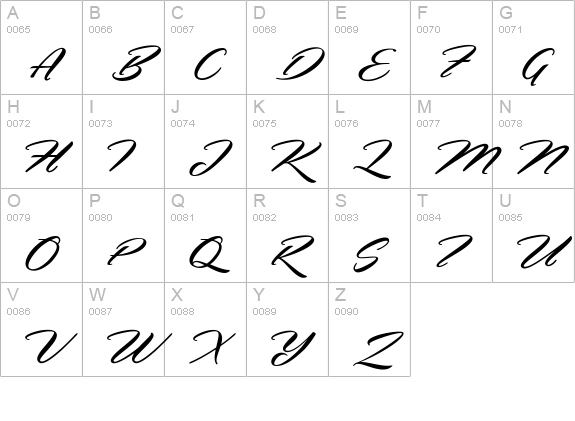 Hemmet Personal Use Only uppercase A-Z preview
