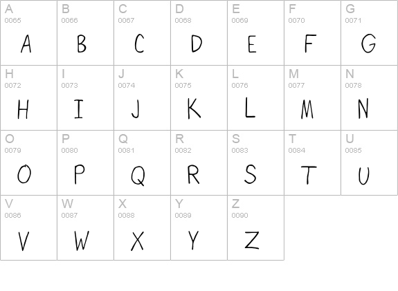 Henninger uppercase A-Z preview