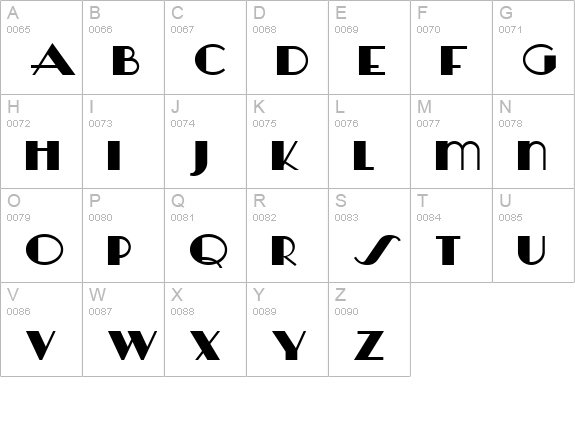Herald Square NF uppercase A-Z preview