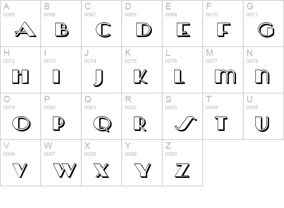 Herald Square Two NF uppercase A-Z preview