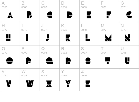 HFF Modern Strand uppercase A-Z preview