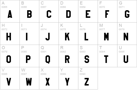 High School USA Sans uppercase A-Z preview