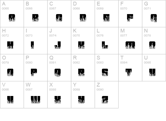 High Volume Regular uppercase A-Z preview