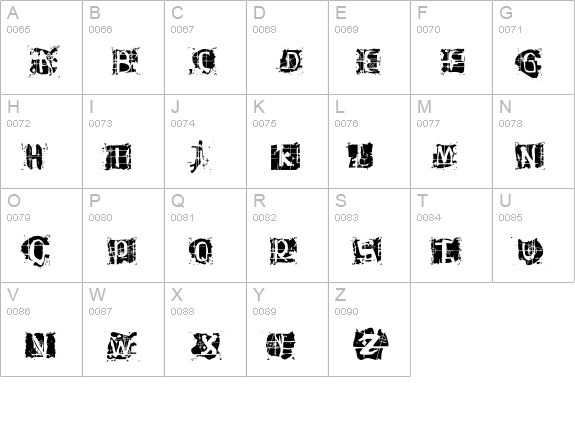 Hiroformica uppercase A-Z preview