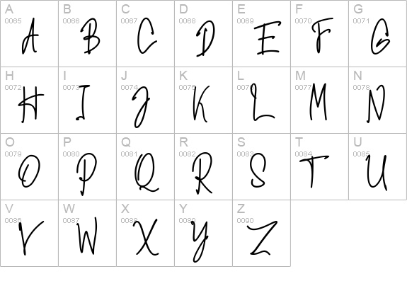 Hiroshima uppercase A-Z preview