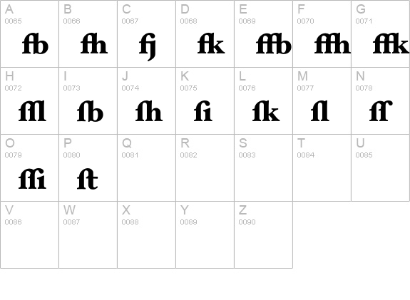 HoeflerText-Black-Alt uppercase A-Z preview