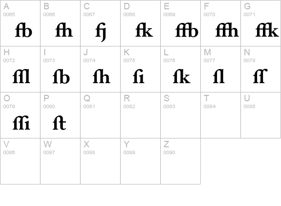 HoeflerText-Bold-Alt uppercase A-Z preview