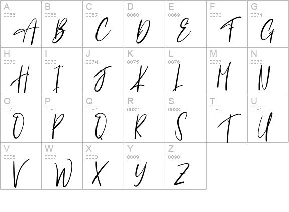 Holidays2 uppercase A-Z preview