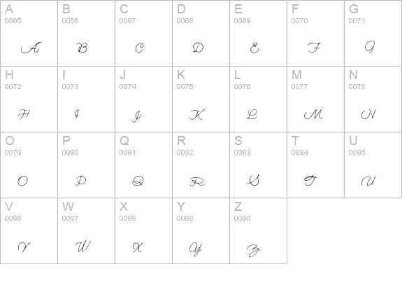 Holmes001 uppercase A-Z preview