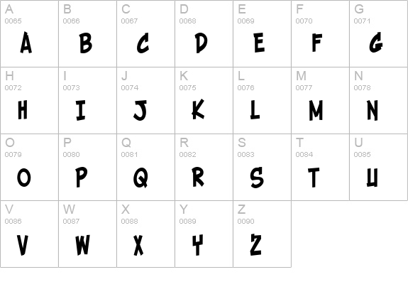 Holy Mackerel! uppercase A-Z preview