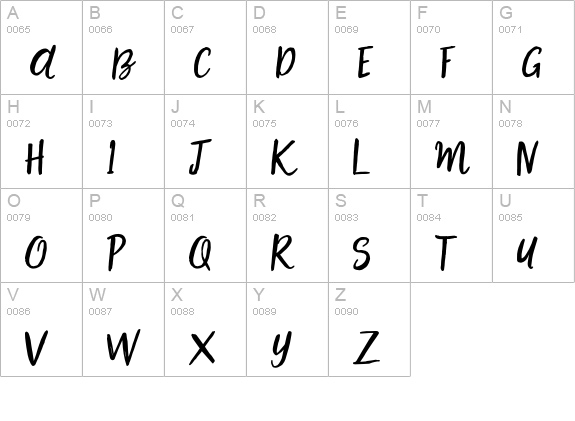 Holy Mountain Mode uppercase A-Z preview
