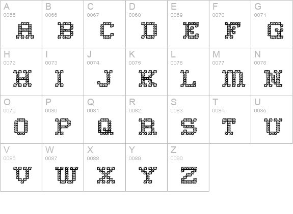 Home Sweet Home Outline uppercase A-Z preview