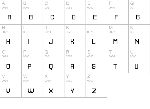 Homestile Regular uppercase A-Z preview