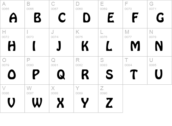 HomewardBound uppercase A-Z preview