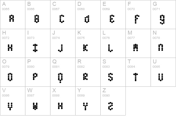 honey Normal uppercase A-Z preview