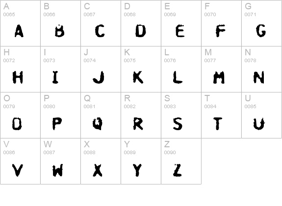 Hospital uppercase A-Z preview
