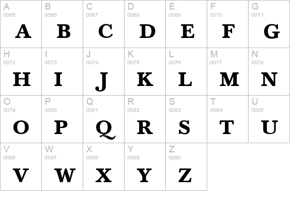 Hounds Bold uppercase A-Z preview