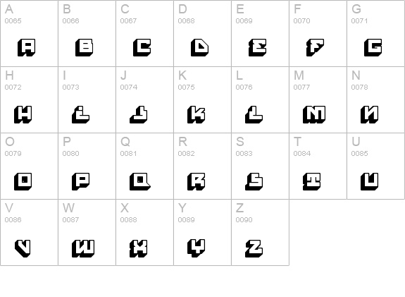 House Paint Slab Regular uppercase A-Z preview