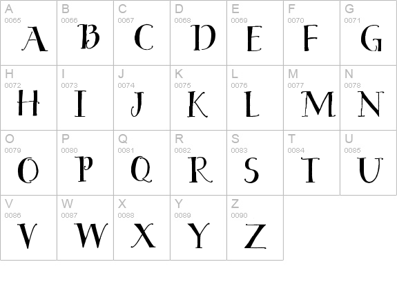 House Sitter's Club uppercase A-Z preview