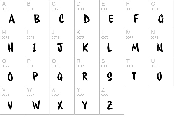HouseMovements-Poster uppercase A-Z preview