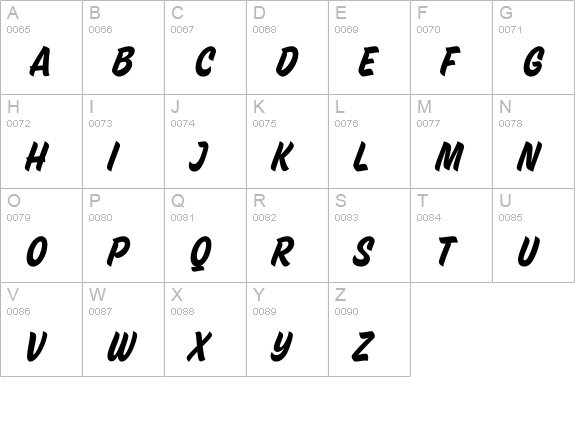 HouseMovements-Sign uppercase A-Z preview