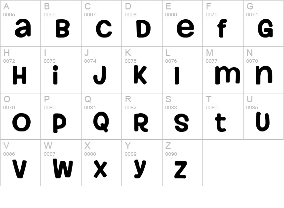 Howser uppercase A-Z preview