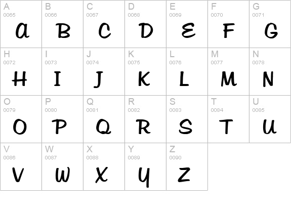 Hudson-Regular uppercase A-Z preview